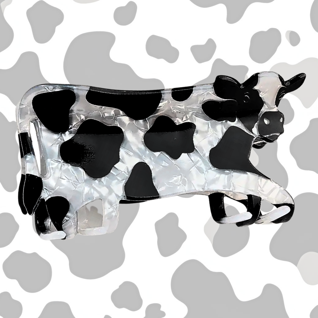 Cow Shaped Western Claw Clips