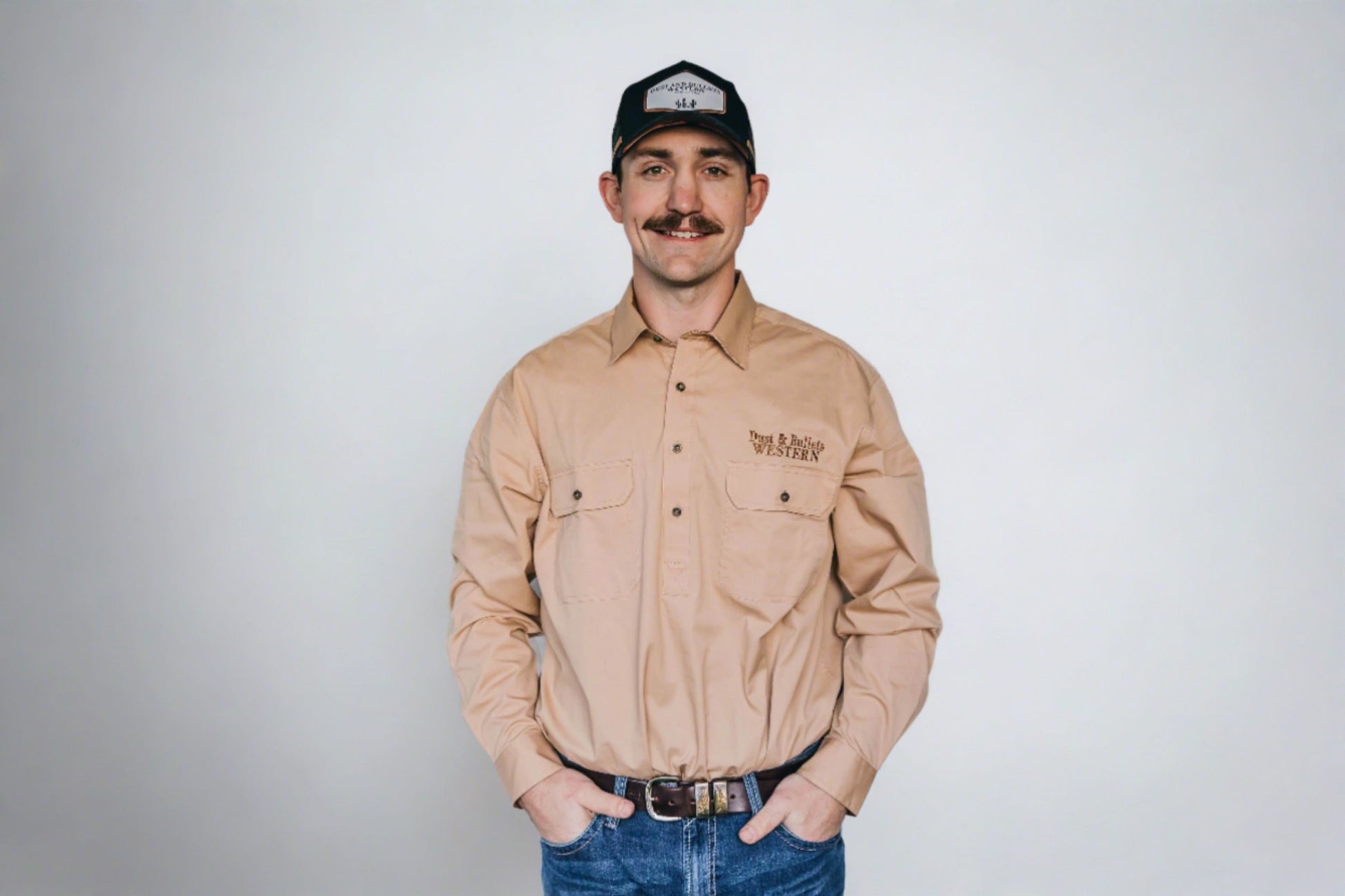 Mens Outback Work Shirt - Bone