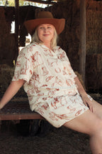 Georgia Straight Western - Linen Shorts