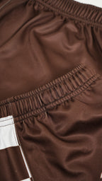 Adults - Chocolate Check Western Footy Shorts