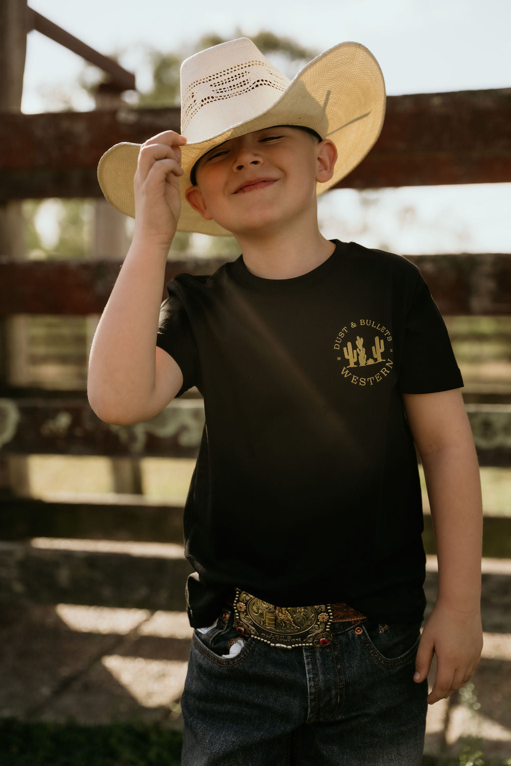 Kids Classic DBW Tee, Gold Print
