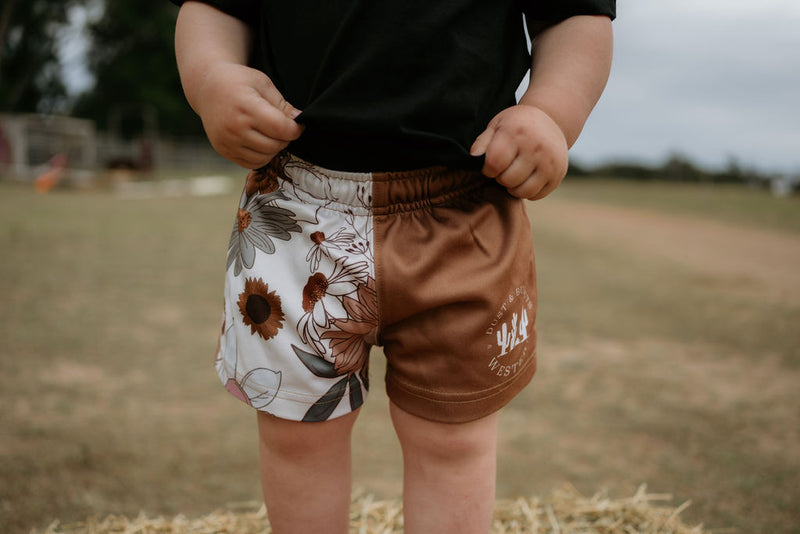Kids Botanical Western Footy Shorts