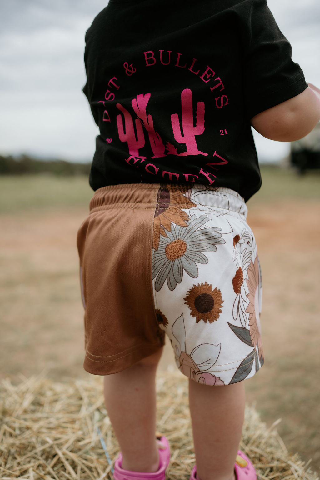 Kids - Botanical Western Footy Shorts