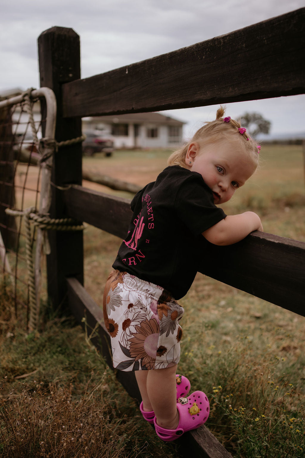 Kids - Botanical Western Footy Shorts