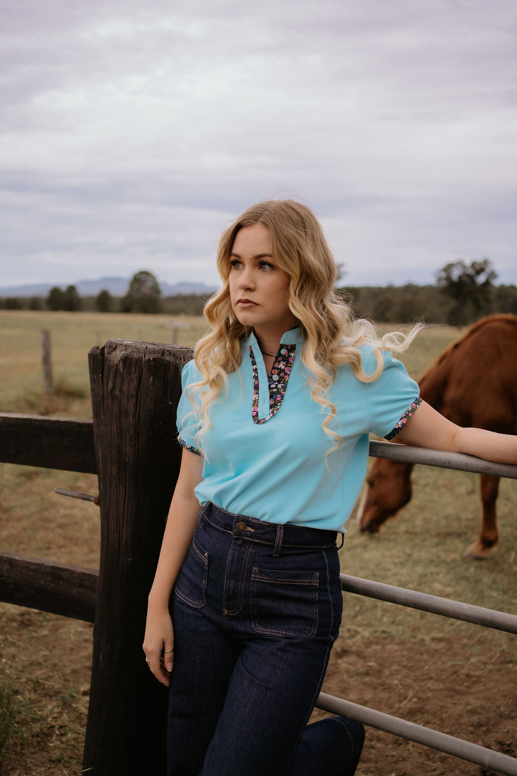 The Essential Ladies Polo - Sky Blue