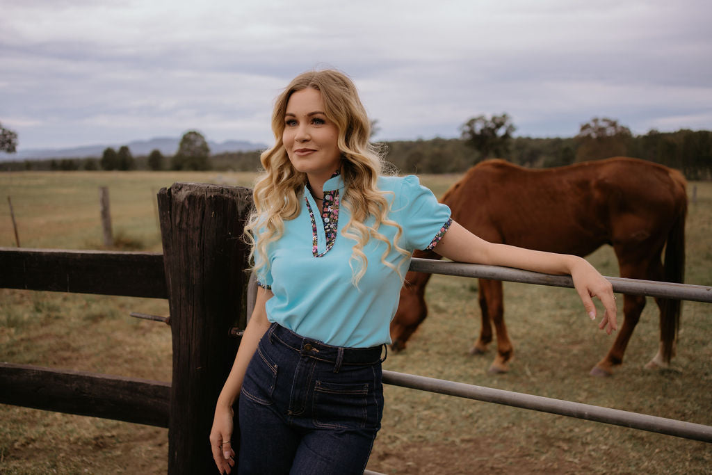 The Essential Ladies Polo - Sky Blue