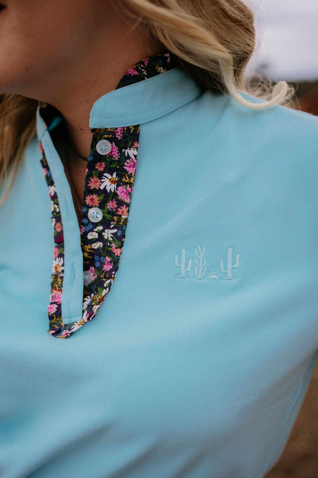 The Essential Ladies Polo - Sky Blue