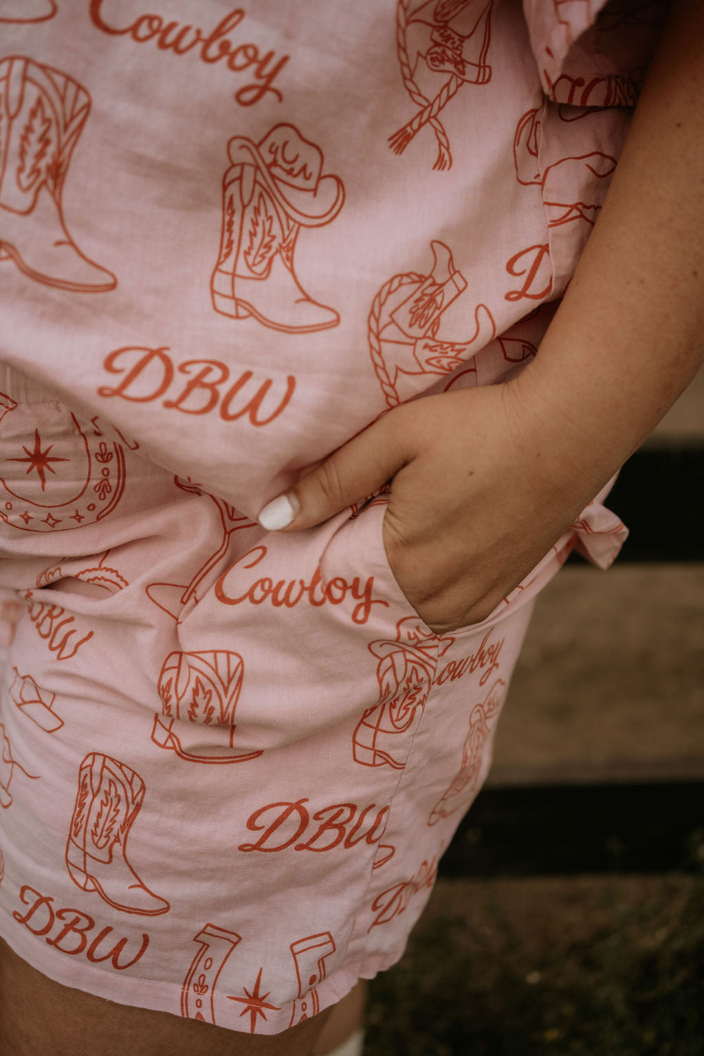 The Cowboy Club Western - Linen Shorts (PRE ORDER)