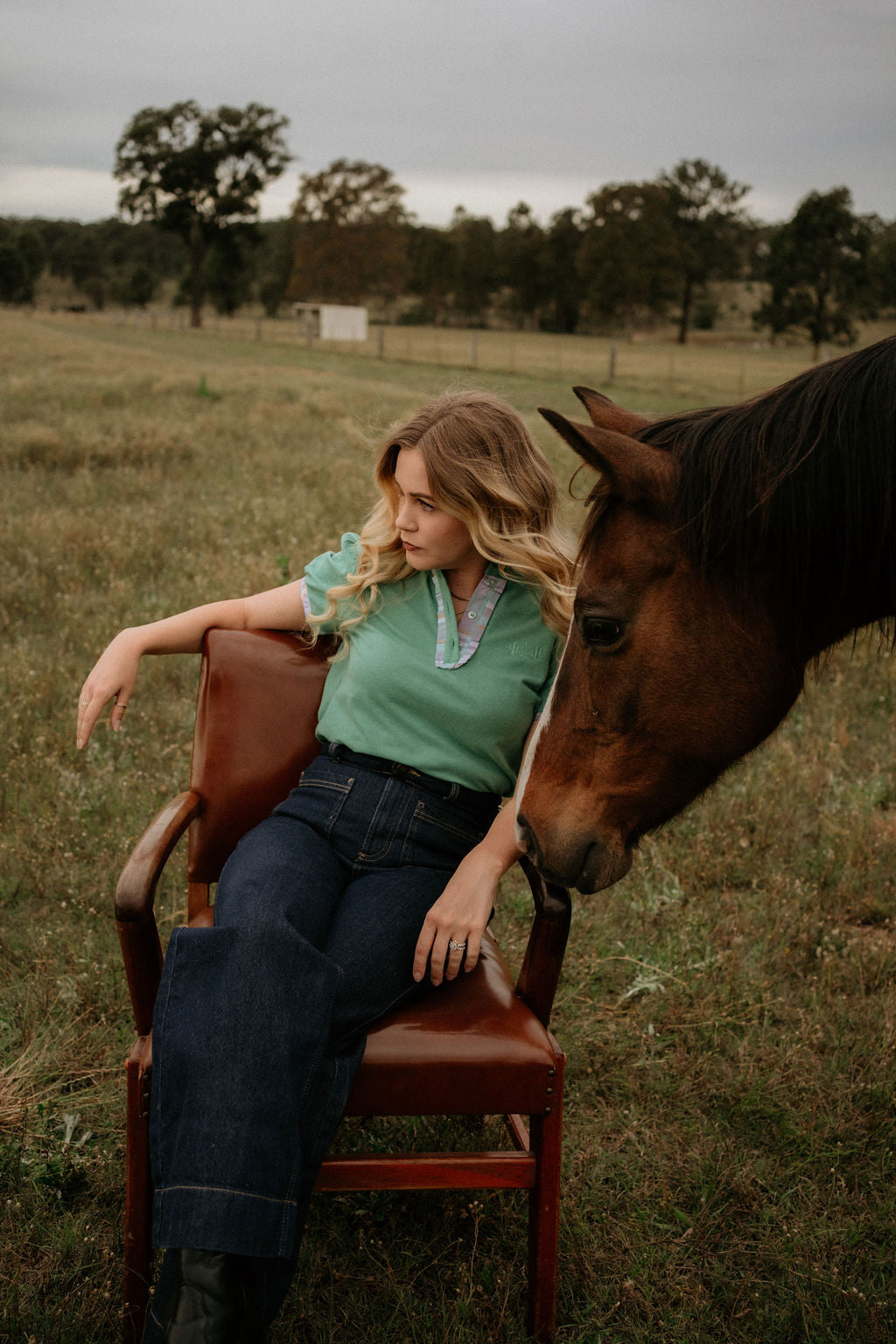 The Essential Ladies Polo - Sage Green