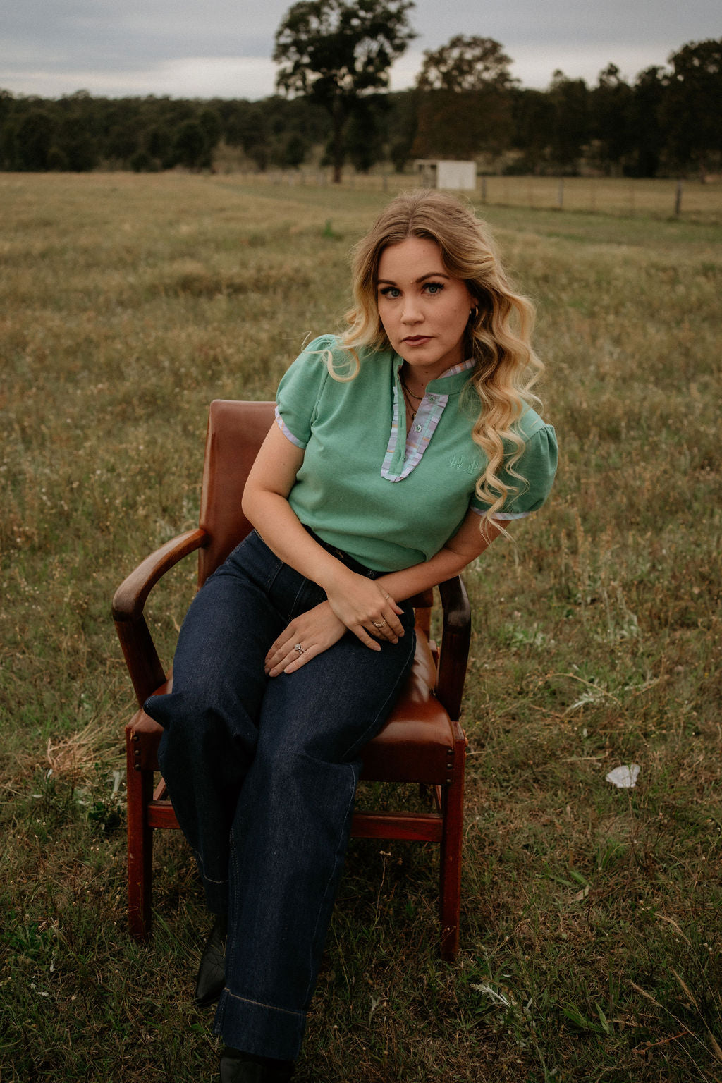 The Essential Ladies Polo - Sage Green