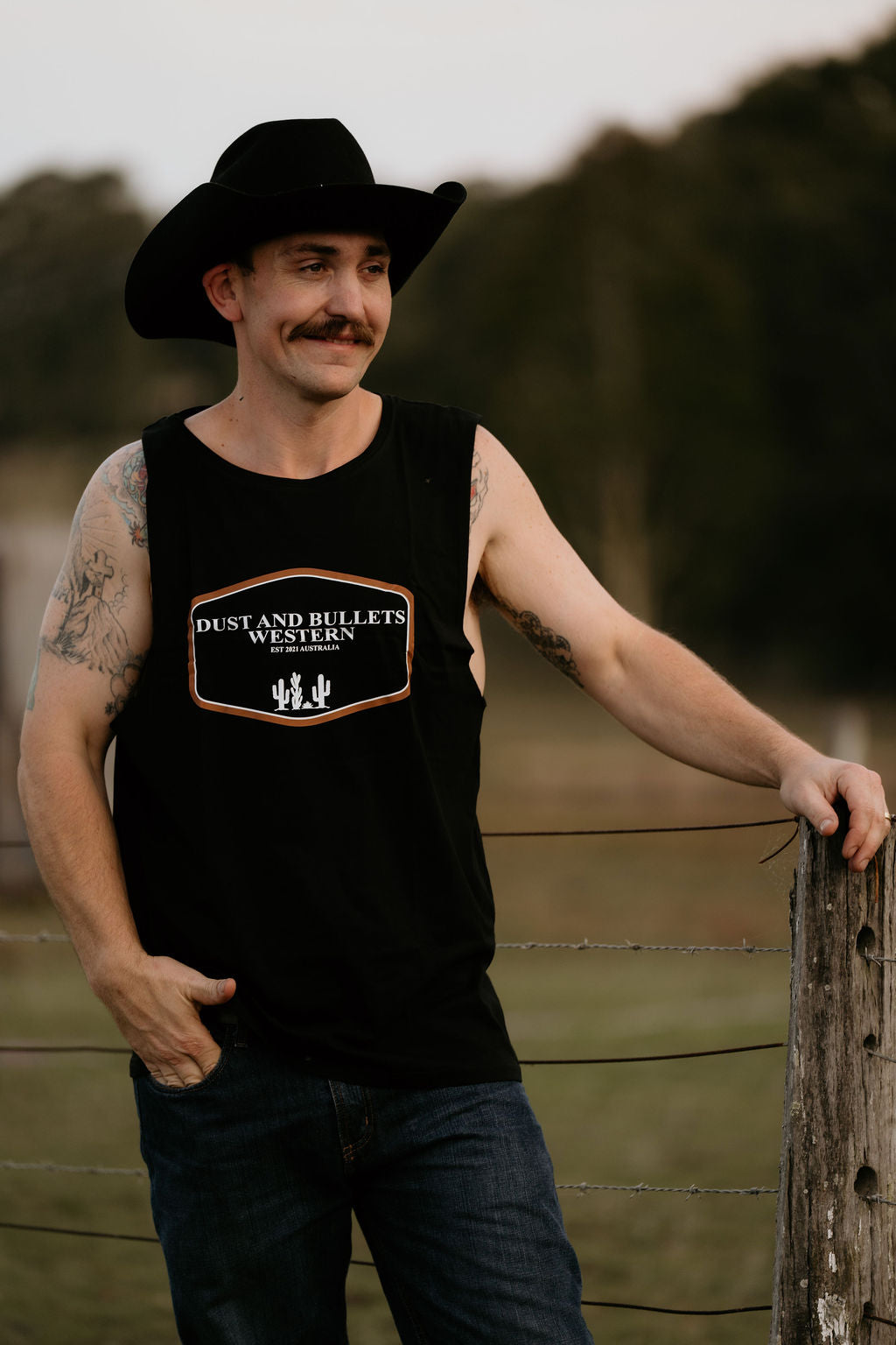 The Southern Western Style Tank in Black