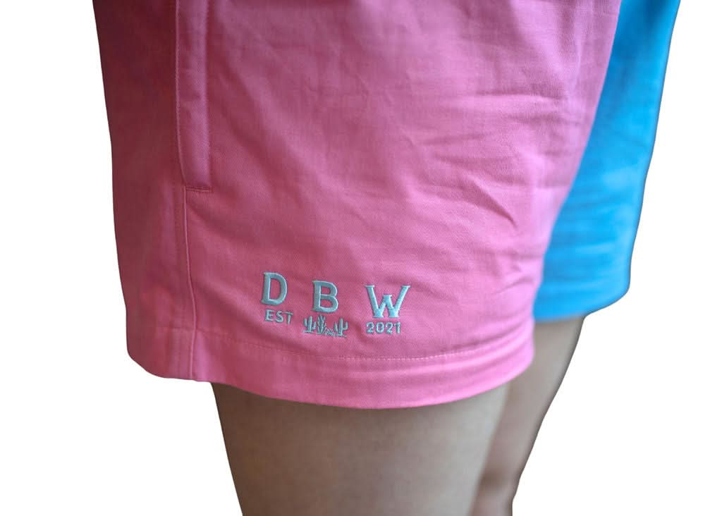 Coober Pedy - Work Short - Pink & Blue