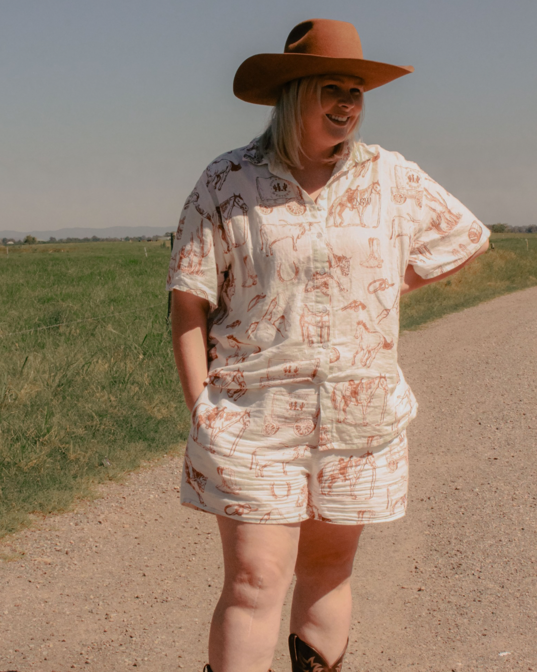 Georgia Straight Western - Linen Shirt