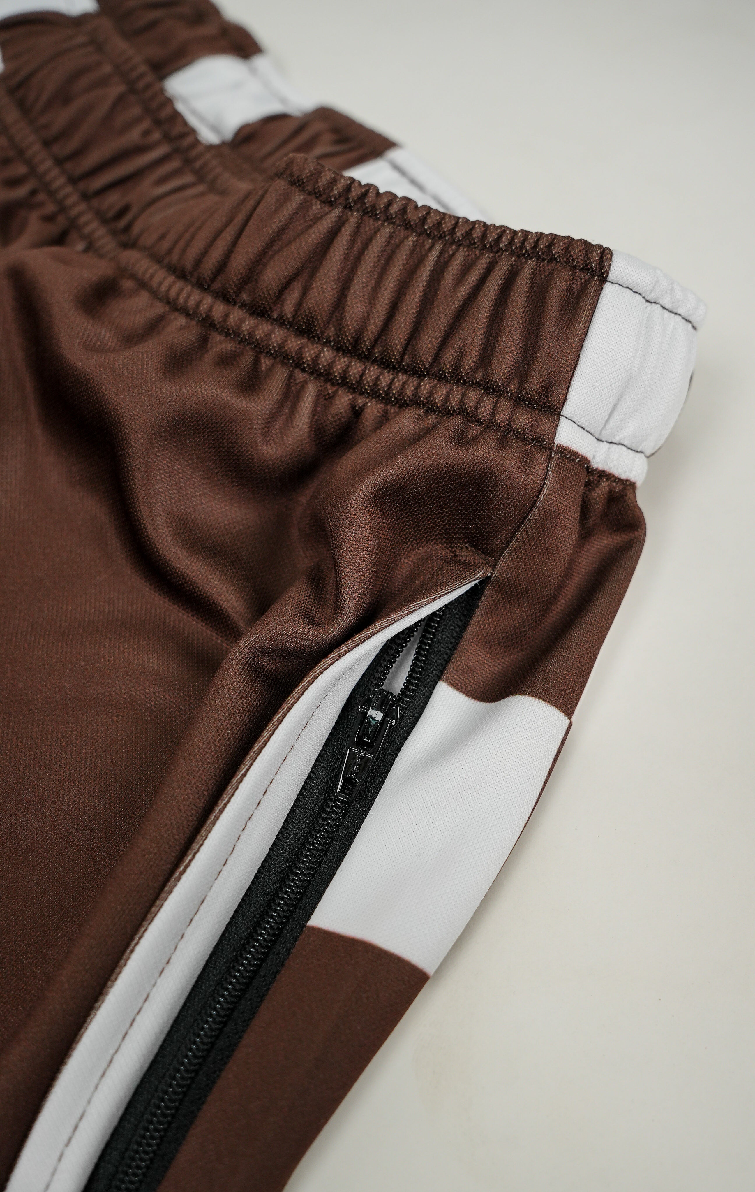 Adults - Chocolate Check Western Footy Shorts