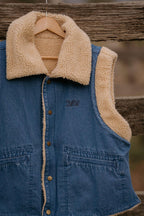 PRE - ORDER - The Oakey-Ridge Sherpa Denim Vest – Ladies