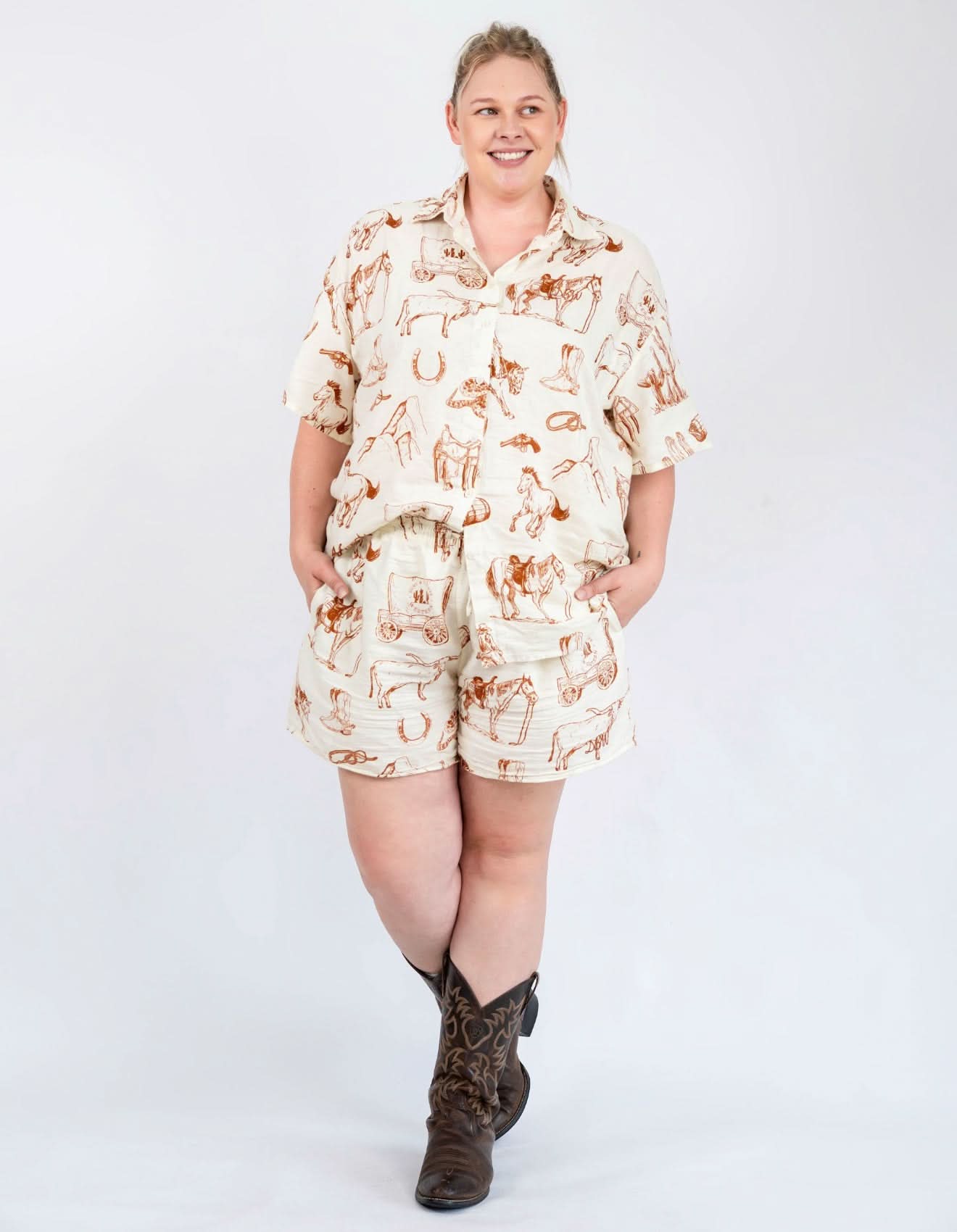 Georgia Straight Western - Linen Shirt
