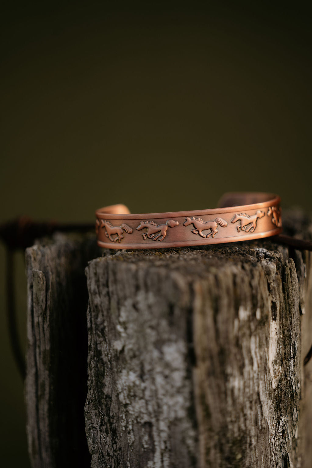 Running Horse Copper Magnetic Cuff Band