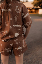 The Rodeo Club Western - Linen Shorts