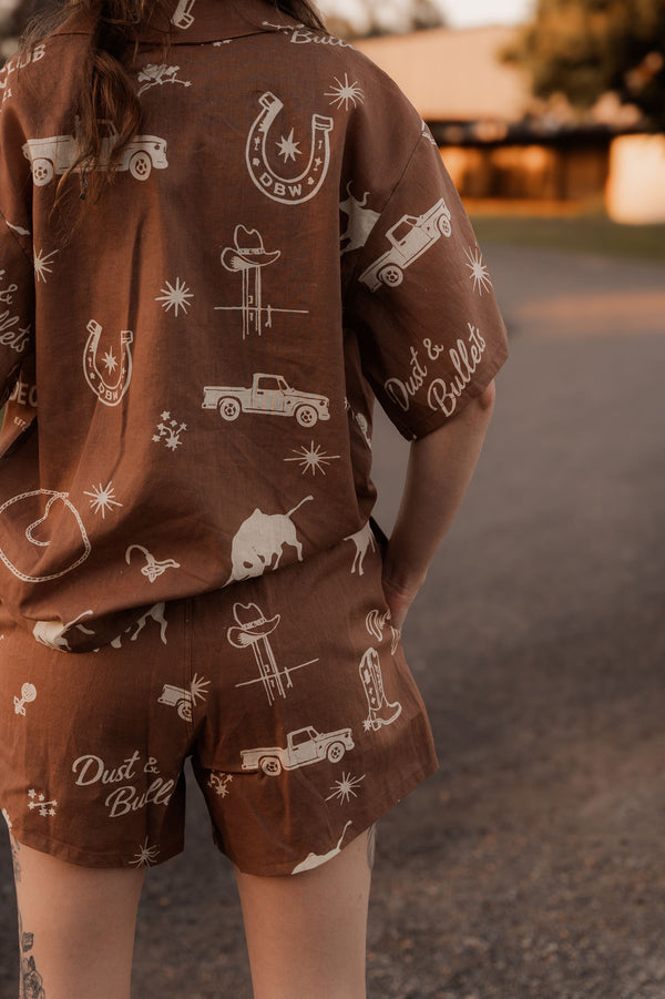 The Rodeo Club Linen Shorts