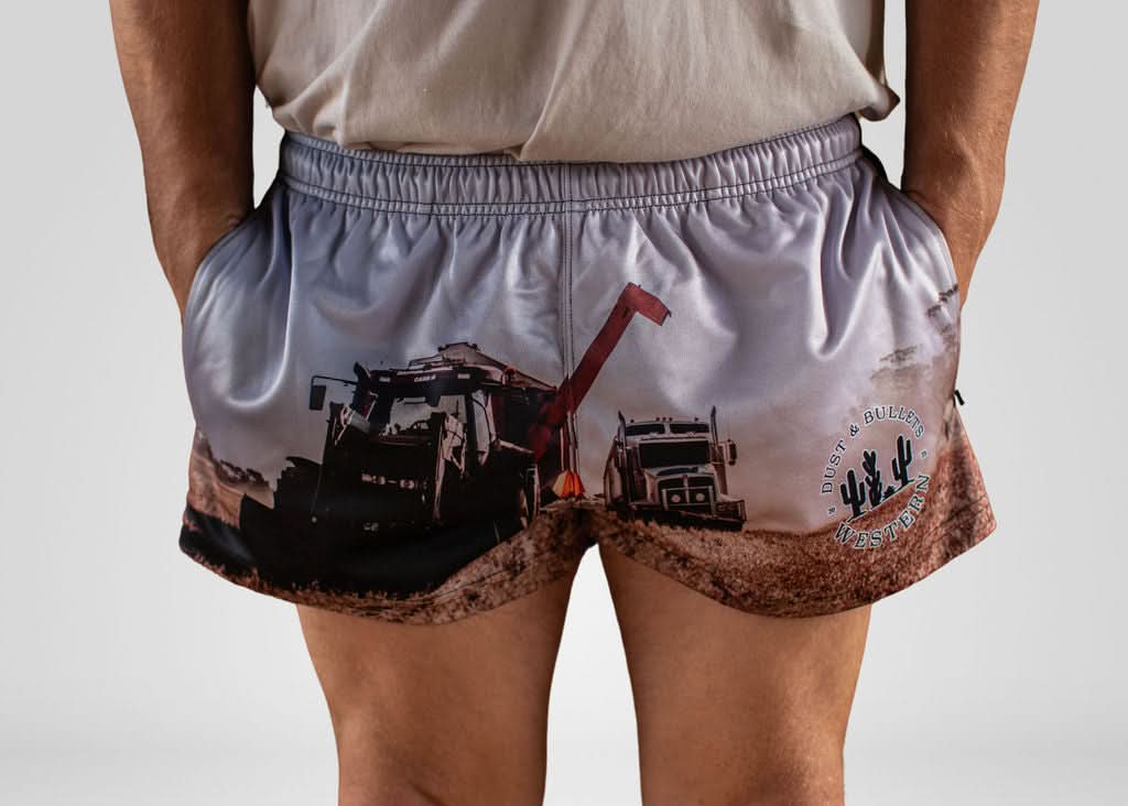 Farming Out West Footy Shorts