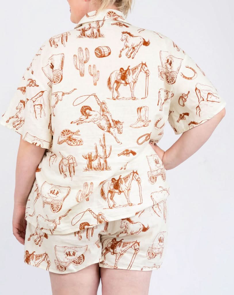 Georgia Straight Western - Linen Shorts