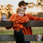 Kids Outback Western Work Shirt in Brown