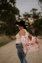 Women's Signature Ribbed Western Style Tank - Butter