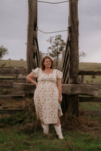 Western Cowgirl Prairie Dress – Country Style Midi