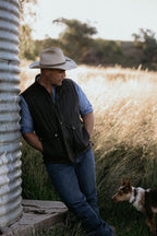 The Bushman’s Waxed Oilskin Vest