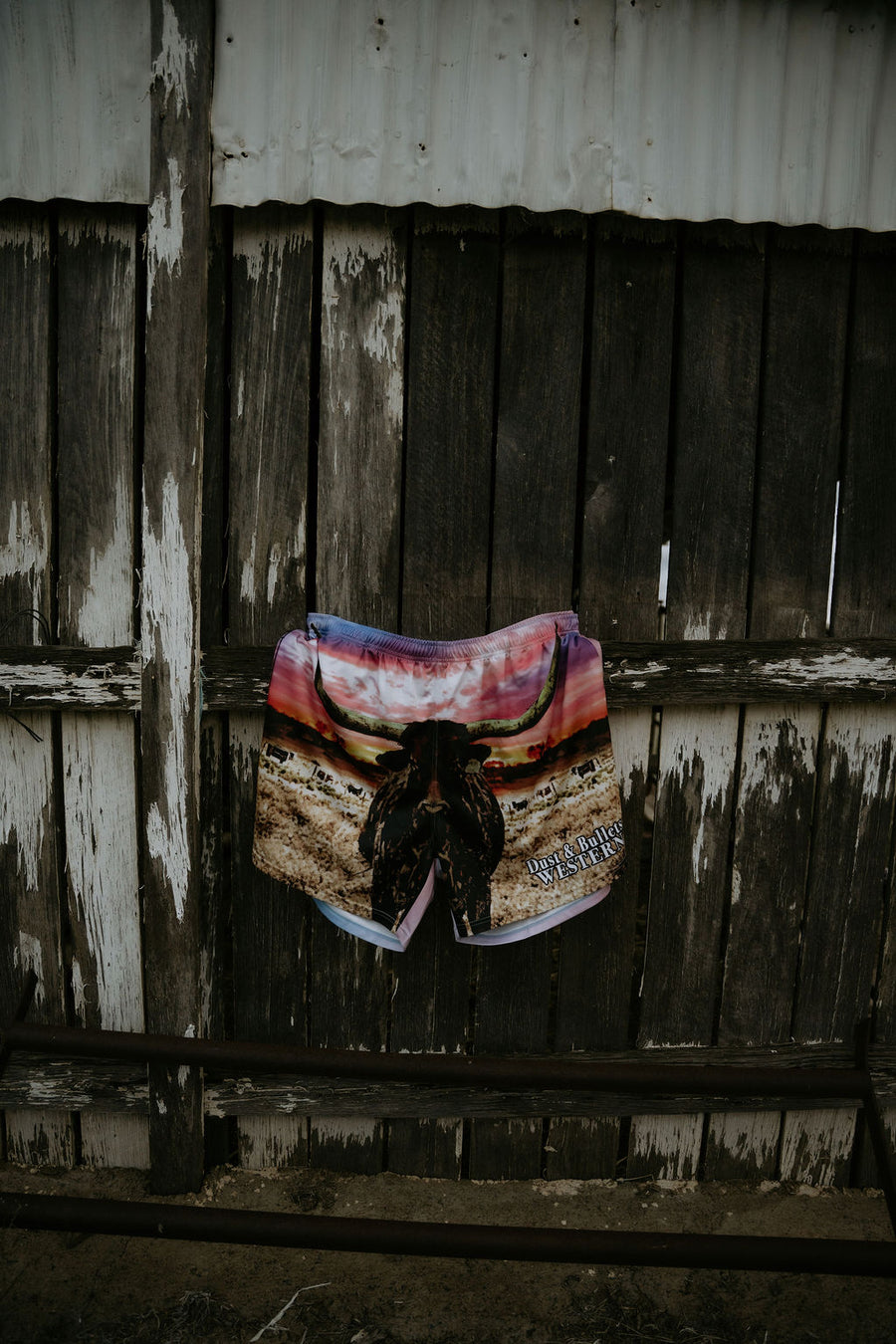 Adults - LongHorn Western Footy Shorts