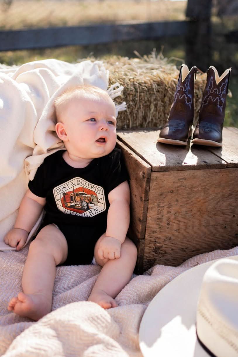 Baby DBW Truck - Western Style Romper