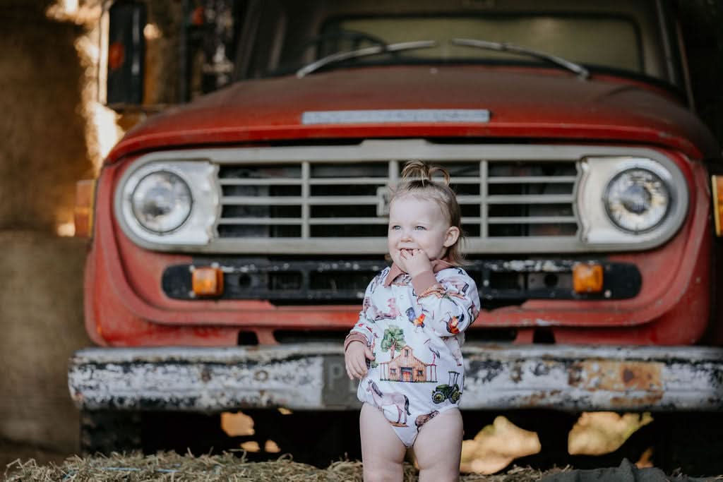 Baby - Farm Yard Fishing Romper