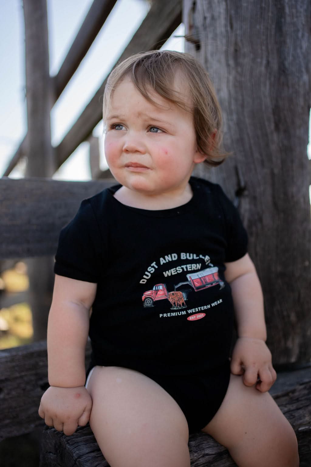 Baby Cattle Truck - Western Style Romper
