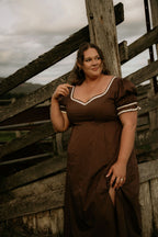 The Aspen Western Cowgirl Dress – Country Style Midi