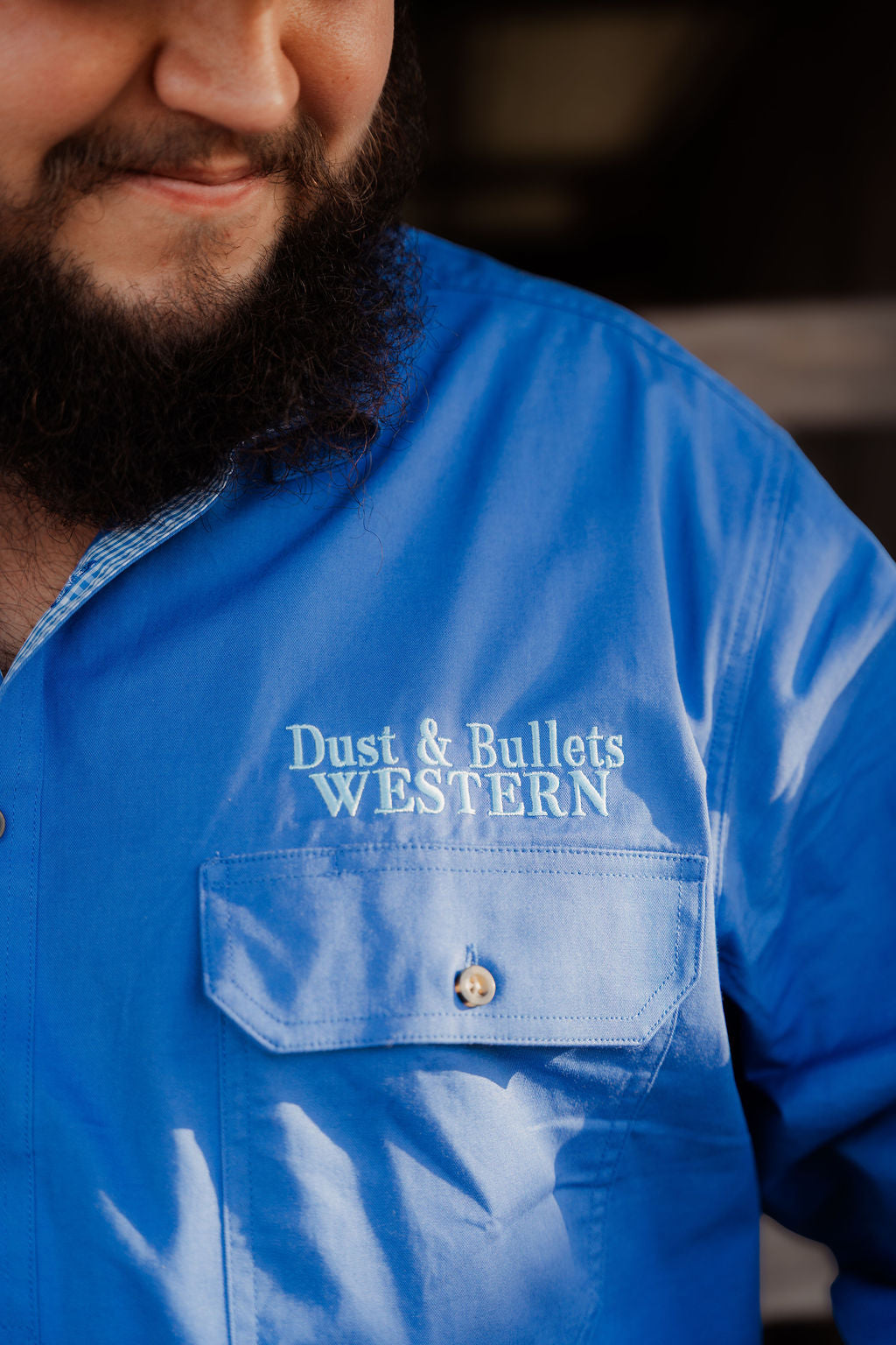 The Outback Work Shirt - Navy + Check