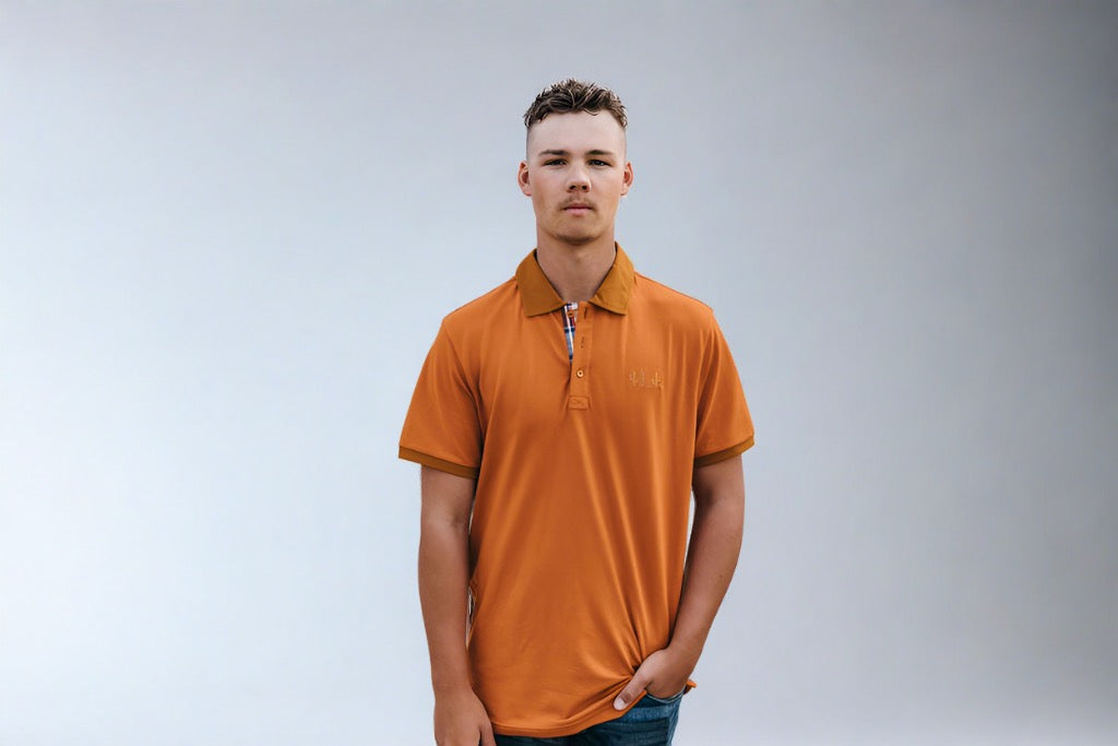 The Essential Men’s Polo - Rust