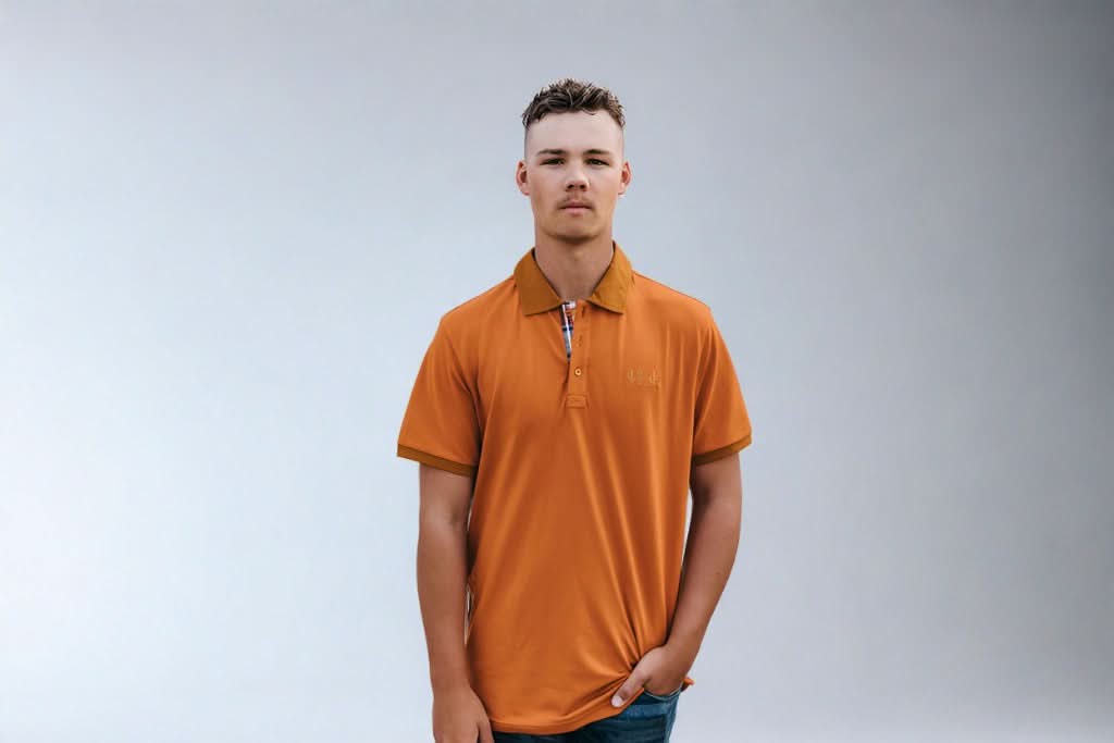 The Essential Men’s Polo - Rust