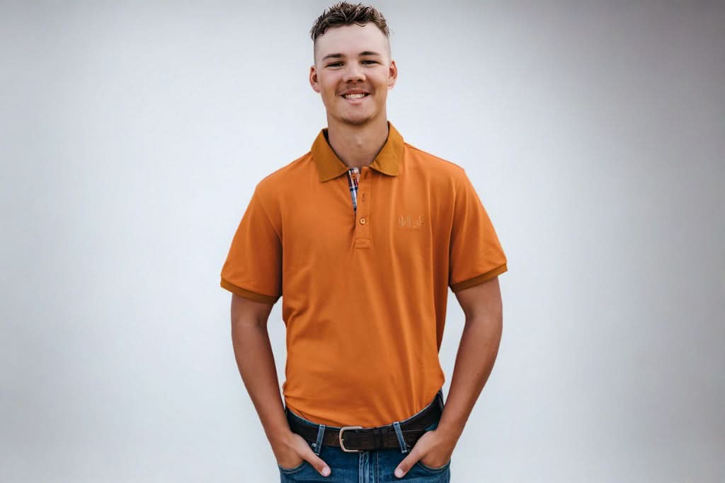 The Essential Men’s Polo - Rust