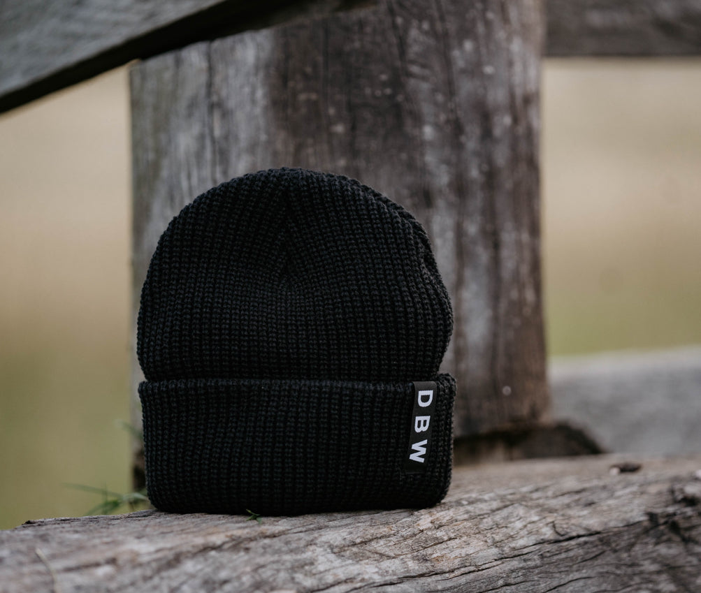 Black DBW Beanie - Kids
