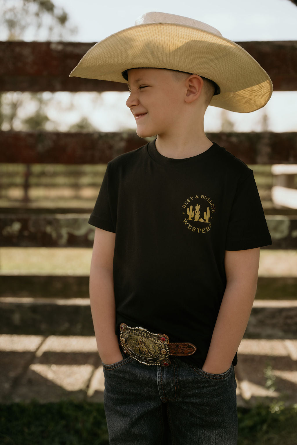 Kids Classic DBW Tee, Gold Print