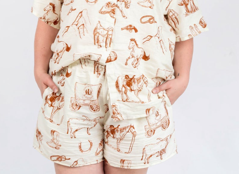 Georgia Straight Western - Linen Shorts