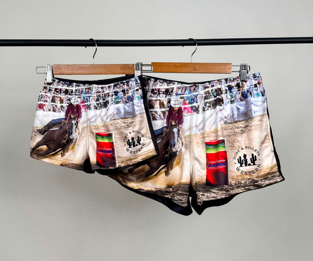 Kids - The Barrel Racer Western Footy Shorts
