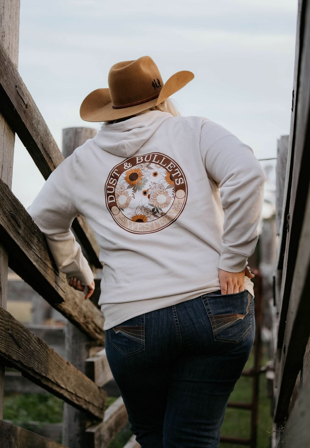 Botanical Supply Western Style Hoodie in Bone