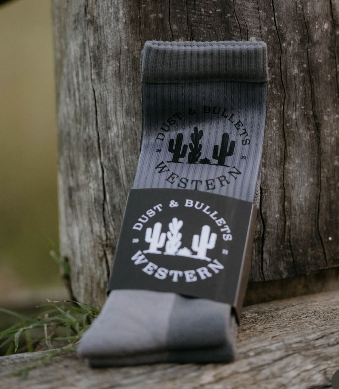 Classic DBW in Grey - Western Style Crew Socks