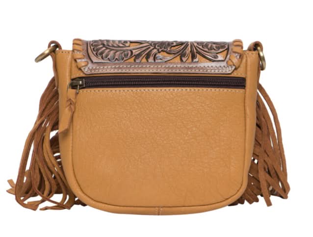 The Dolly Turquiose Leather Tooled Bag