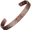 Copper Magnetic Therapy Band – Rustic Floral Design