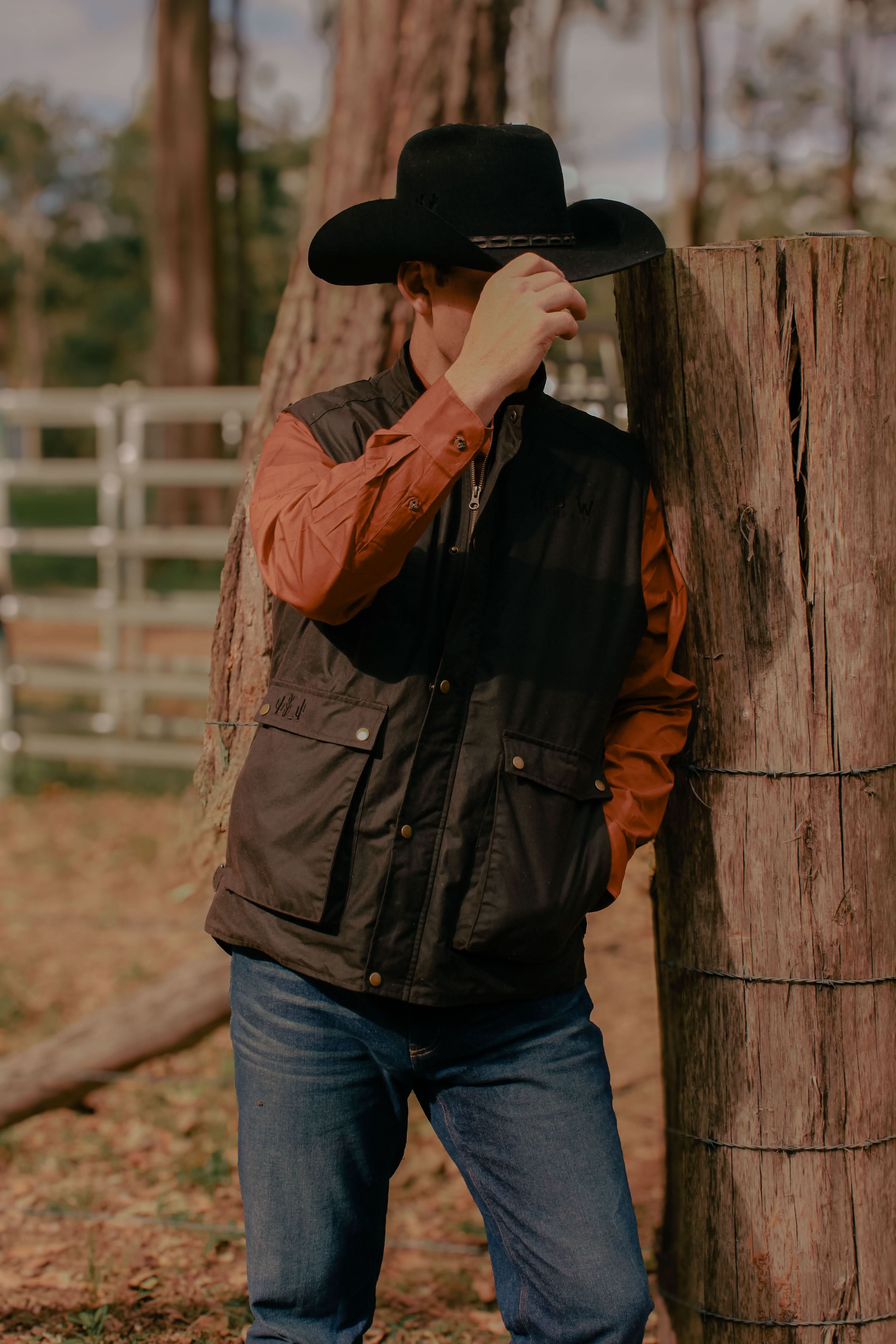 The Bushman’s Waxed Oilskin Vest