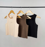 Women's Signature Ribbed Western Style Tank - Butter