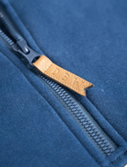 DBW Staple Half Zip Jumper - Navy + Cream