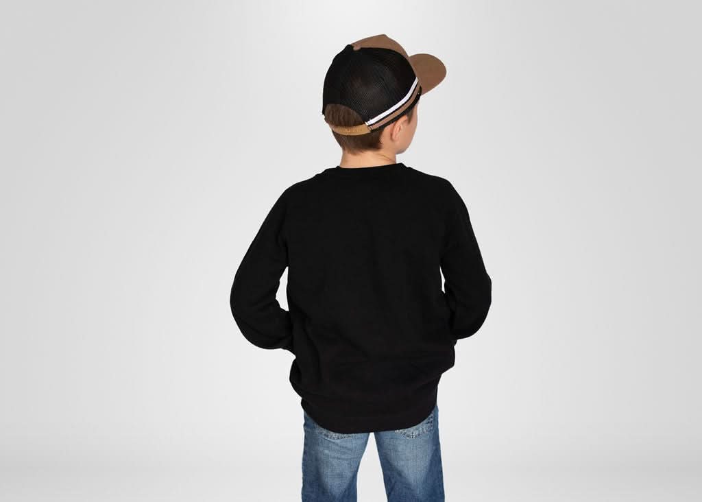 KIDS TRUCK CREW NECK - black